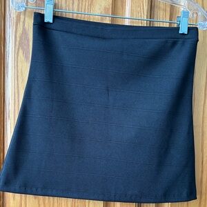 #83 Designer Black Mini Skirt NWOT Small